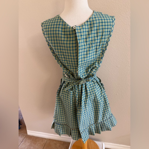 Pinafore Apron Cottagecore Prairie Boho Design House Heavily Embroidered - Picture 2 of 4